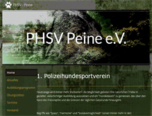 Tablet Screenshot of phsv-peine.de